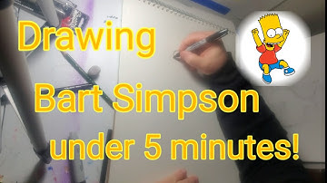 "How To Draw Brat Simpson in under 5 minutes!"