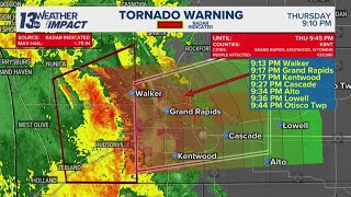 Two clusters of tornado warnings in West Michigan area; what to know, safety as storms move in