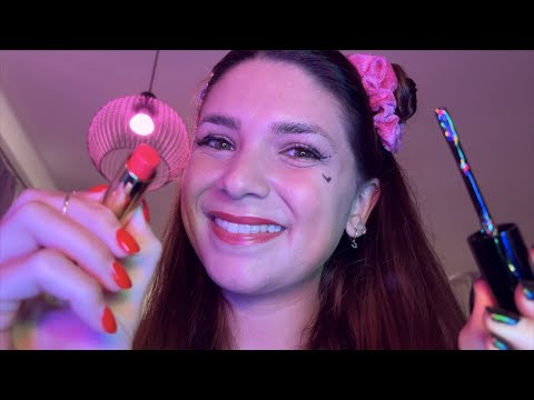 ASMR Beauty Salon - Doing Your Makeup with Lipsticks Up Close (English/German RP)