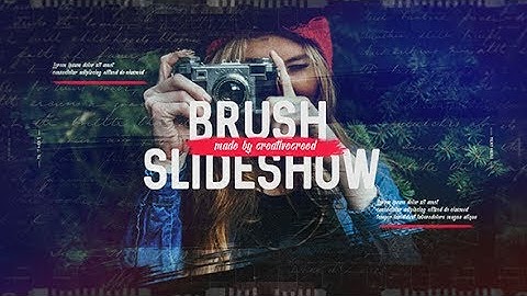 After Effects Template: Brush Slideshow