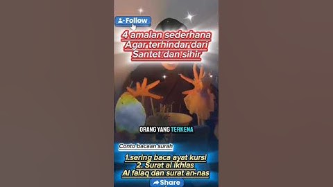 inilah 4 amalan sederhana agar terhindar dari santet dan sihir #shortvideo #doamustajab #penangkal