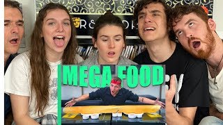 INDIAN MEGA FOOD! Record breaking Dosa, 250 Egg Omelette and more in Mumbai, India! REACTION!!