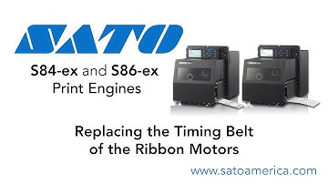 SATO S84-ex & S86-ex - Replacing the Timing Belt of the Ribbon Motors