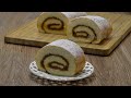 Быстрый бисквитный рулет с варёной сгущенкой. Fast biscuit roll with boiled condensed milk.