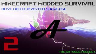 Modded Minecraft Lets Play (Ep. 2) | No Commentary | Alive Mod Ecosystem Play Through