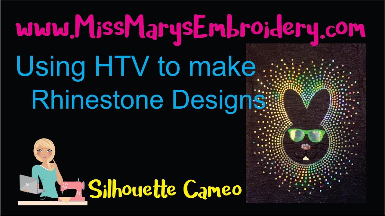 Using HTV to make Rhinestone Designs - YouTube