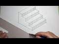 Drawing a Set of Isometric Stairs with Dimensions