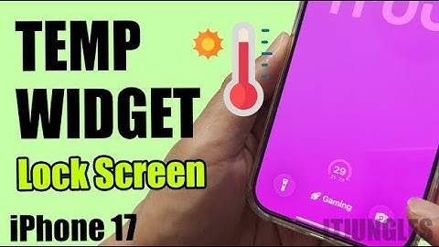 How to Add the Temperature Weather Widget to the Lock Screen on iPhone 17 FAST!