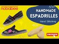 How to make Handmade Espadrilles- Using Hand Stitching। DIY Espadrilles