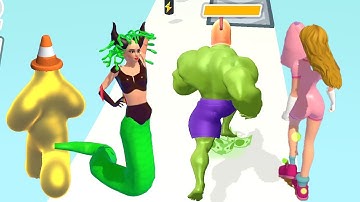 Built a queen, Monster Draft, Iron Suit, Muscle Rush... Top Free Satisfying Mobile Game Walkthrough