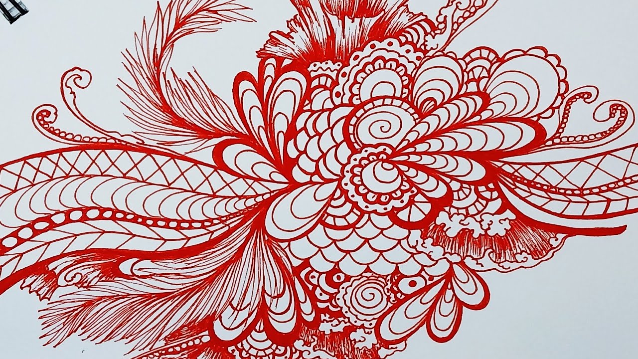 Doodling for Fun | Stacked Patterns Timelapse - YouTube