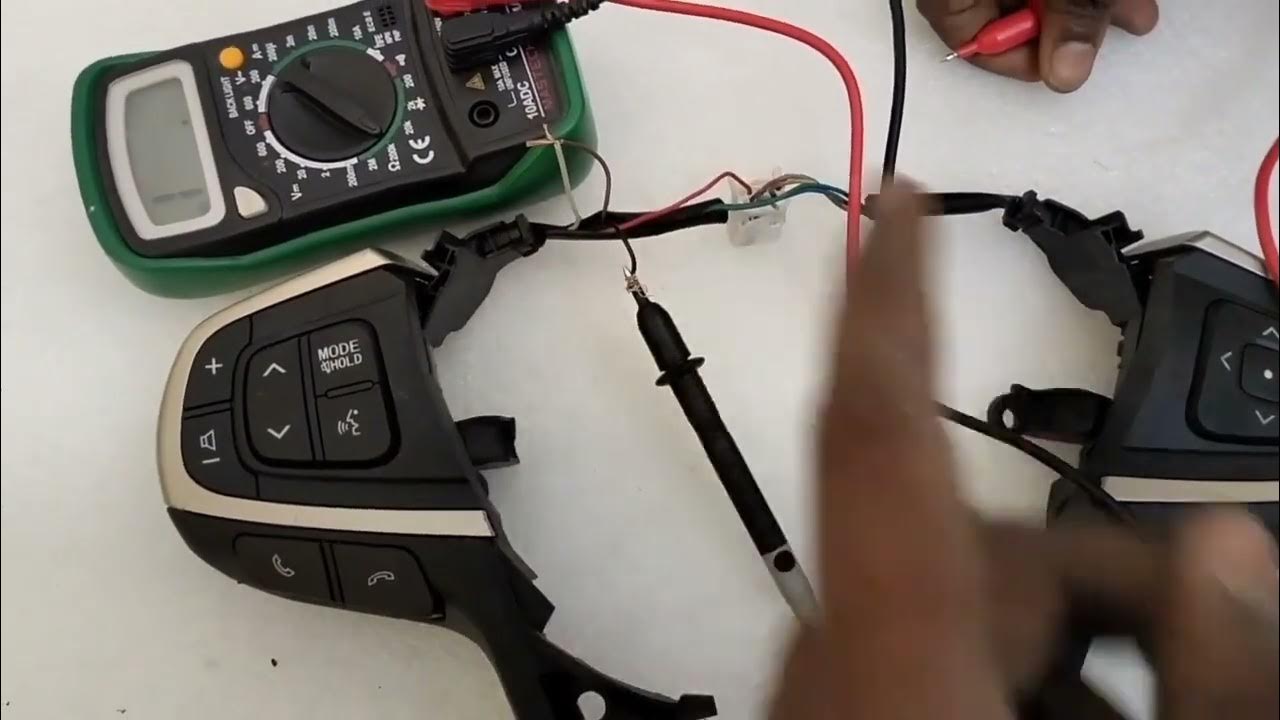 How to find steering wheel wiring to match the steering button.Easiest