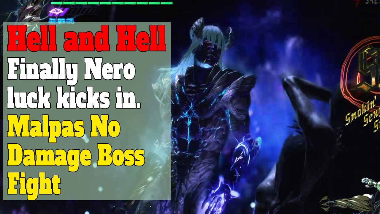 Last Orb for Nero - Hell and Hell Difficulty - Malpas No Damage Boss Fight - Devil May Cry 5 PS4