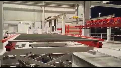 Marble slab loading unloading robot