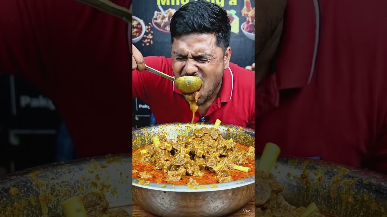 Eating 10kg mutton curry challenge 🤤🤤 #ai #mukbang #mutton #curry #challenge #dhabamutton #mutton