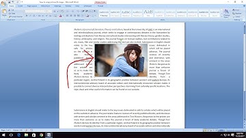 How to Wrap Image & Picture on Text in MS Word 2003-2016 In Hindi
