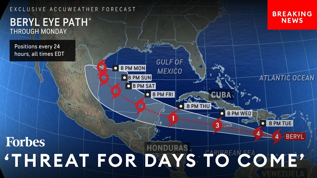 AccuWeather Chief Meteorologist Warns Of 'Life-Threatening' Nature Of Hurricane Beryl