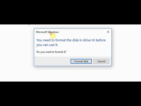 error you need to format the disk before you can use it error you need to format the disk before you can use it