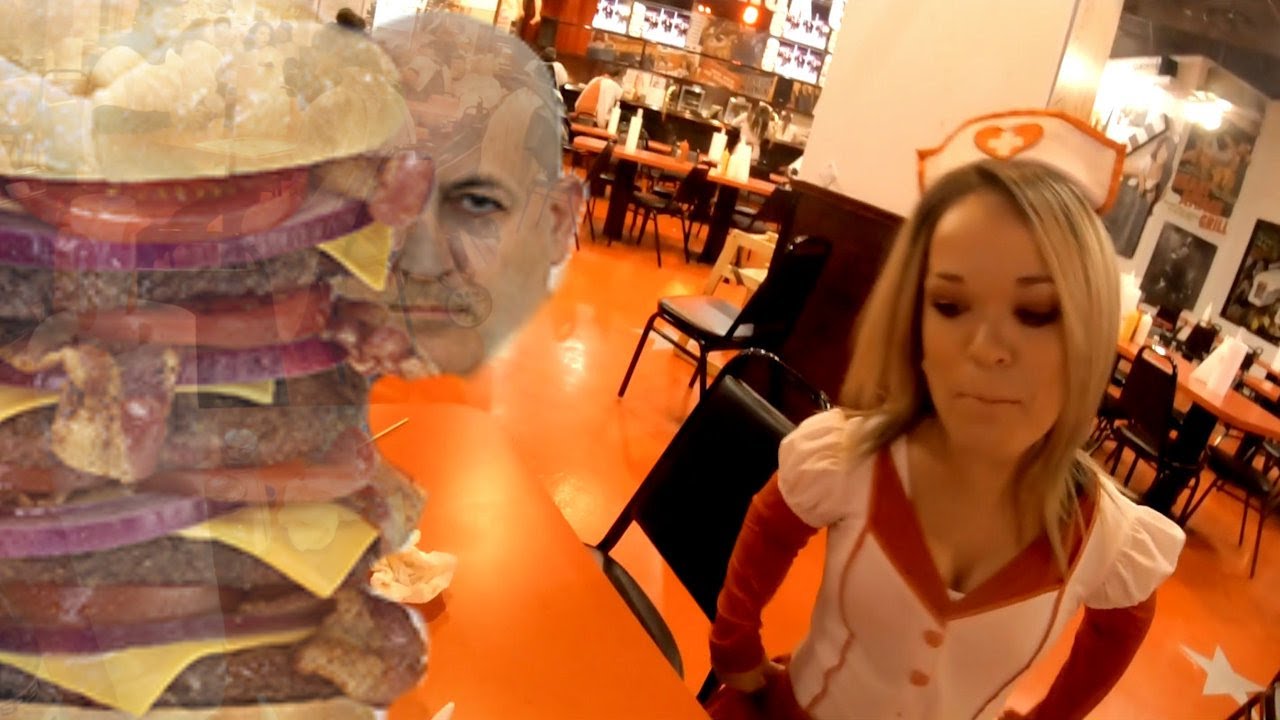 assistent Problem ugentlig ATTEMPTED QUADRUPLE BYPASS BURGER [9,982 CALORIES] - HEART ATTACK GRILL  2020 - YouTube