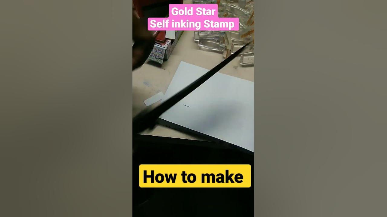 gold-star-self-inking-stamp-how-to-paste-print-stamp-viralshorts