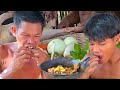 Eat delicious duck soup‼️village food