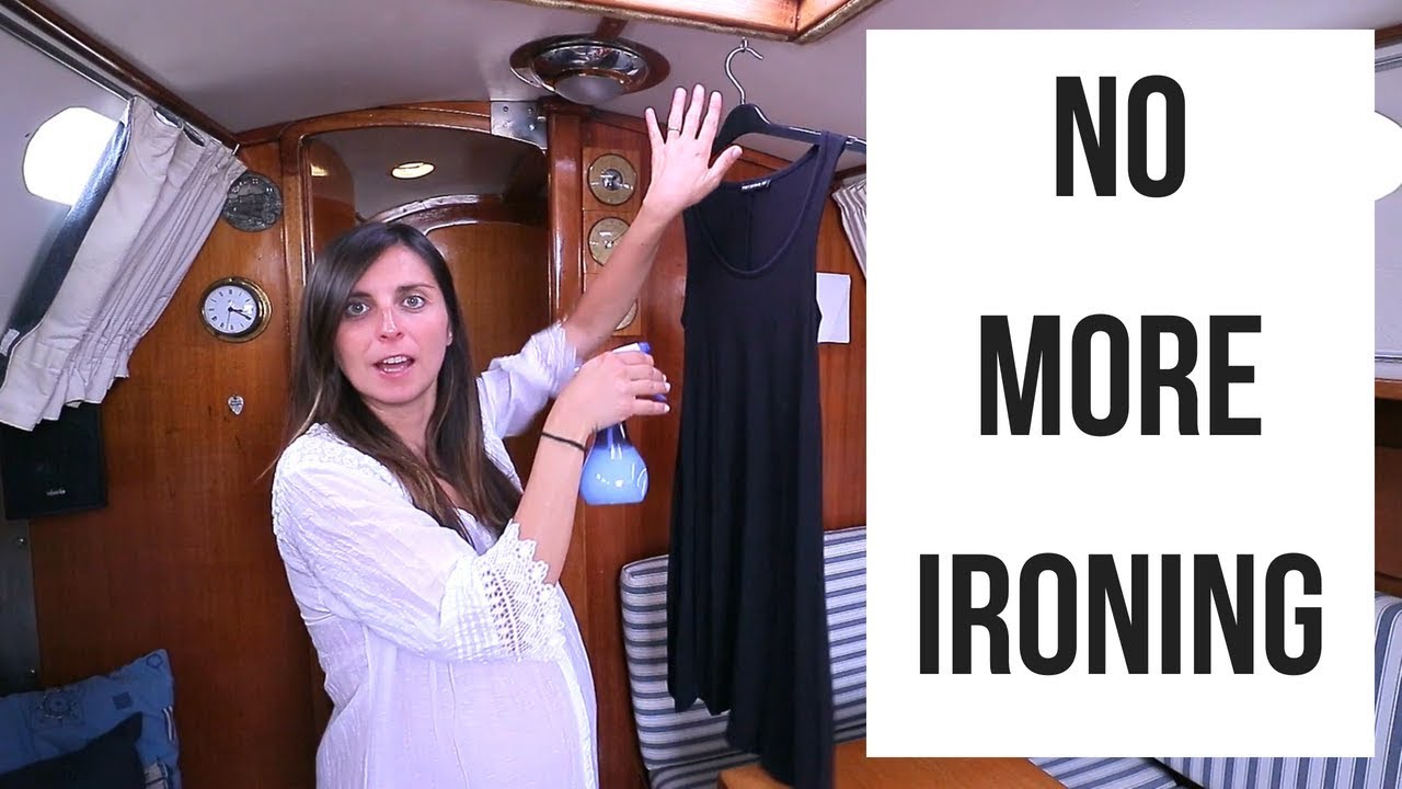 Hack: Ironing Clothes WITHOUT an Iron! | ⛵ Sailing Britaly ⛵