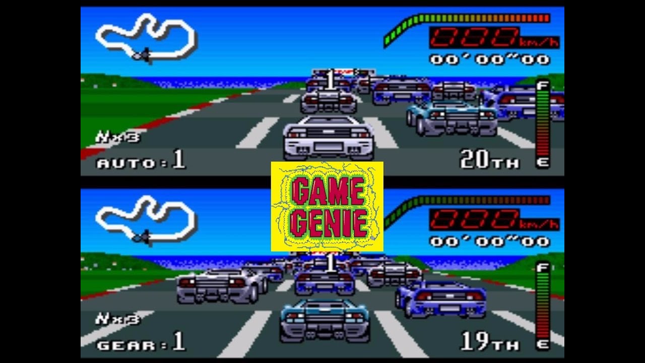 Top Gear Game Genie (Super Nintendo)