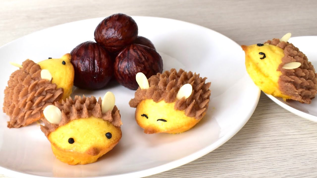 Chestnut Hedgehog Cakes(sub) ハリネズミのマロンケーキ【字幕】