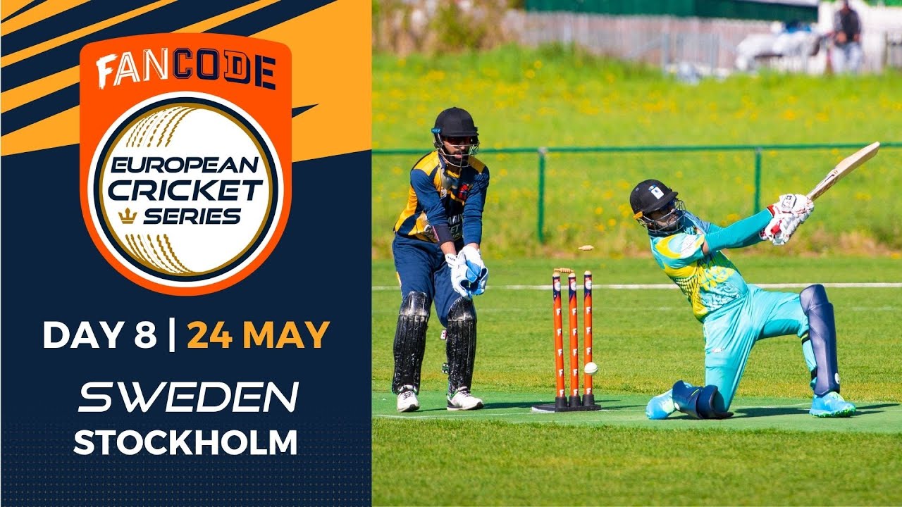 🔴 FanCode European Cricket Series Sweden, Stockholm, 2022 Day 8 T10 Live Cricket