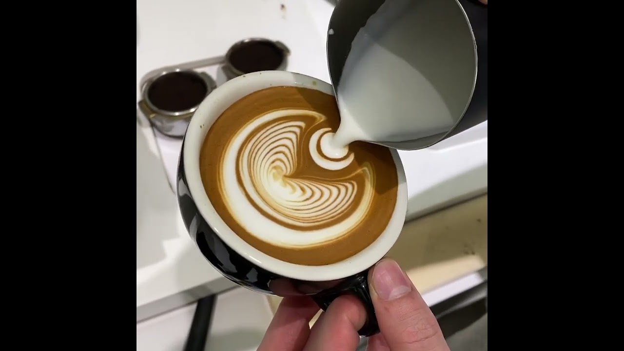 Frame Wing Tulip 🌷 Latte Art | Coffee Art [ Barista:- @rubiolocc ]