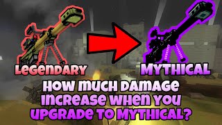 How much damage increased when you upgrade to Mythical? - Pixel Gun 3D