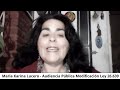 Audiencia Pública modificación Ley 26.639 - Maria Karina Lucero - La Falda - Córdoba