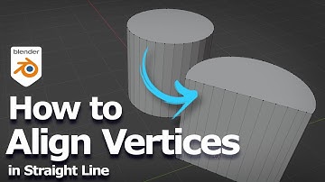 How to align vertices to straight line in Blender 4