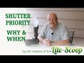 Camera settings - shutter priority - when to use it and why.