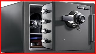 SentrySafe SFW123DSB Fireproof Safe and Waterproof Safe with Dial Combination 1.23 Cubic Feet Gray