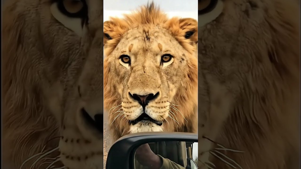 Lion King Stares Into Soul CloseEncounter KingOfTheJungle Intense Safari