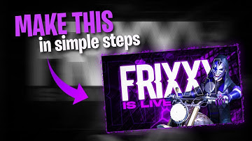 Make This Amazing BGMI Live Stream Thumbnail | pubg live stream thumbnail TUTORIAL | FRiXXY | 2021