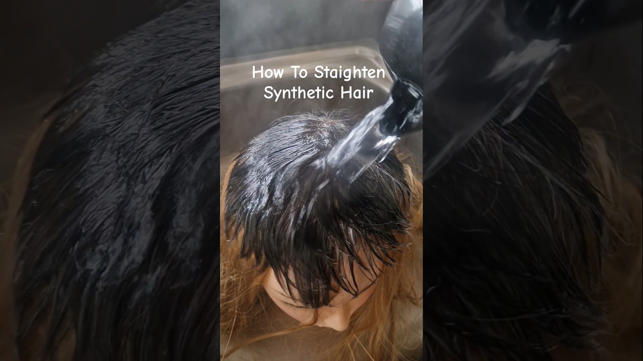 Синтетические волосы для замещения. Как быстро выпрямить синтетическую седину в системе волос с п...