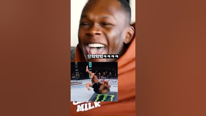 챈들러 보고 좋아죽는 아데산야 ㅋㅋㅋ