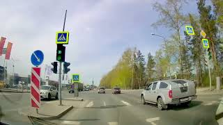 Поездка на автомобиле из посёлка Боровский в Тюмень на Киевскую