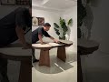 丸⇔楕円切り替え伸長式セラミックダイニングテーブル #伸縮テーブル #tiarosmartfurniture #fyp
