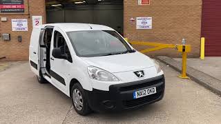 2012/ plate Peugeot partner crew can twin sliding doors