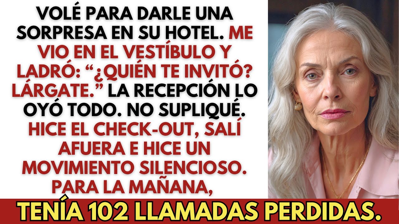 En el vestíbulo del hotel, mi hijo me dijo: “No eres bienvenida.” Me fui sin hacer ruido.