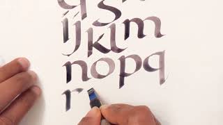 Calligraphy Alphabet A - Z | Foundational Hand