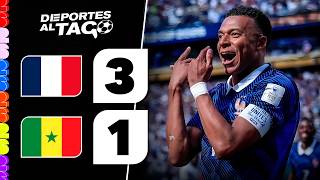 FRANCIA le GANÓ 3-1 a SENEGAL y comenzó con el pie derecho