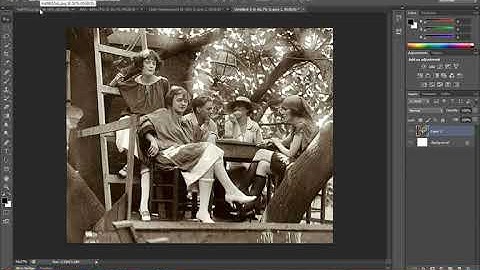 2   removing brown tint from old photo