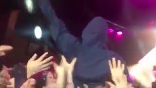 Liam Gallagher crowd surfing at Cal Jam Festival in California (Foo Fighters)