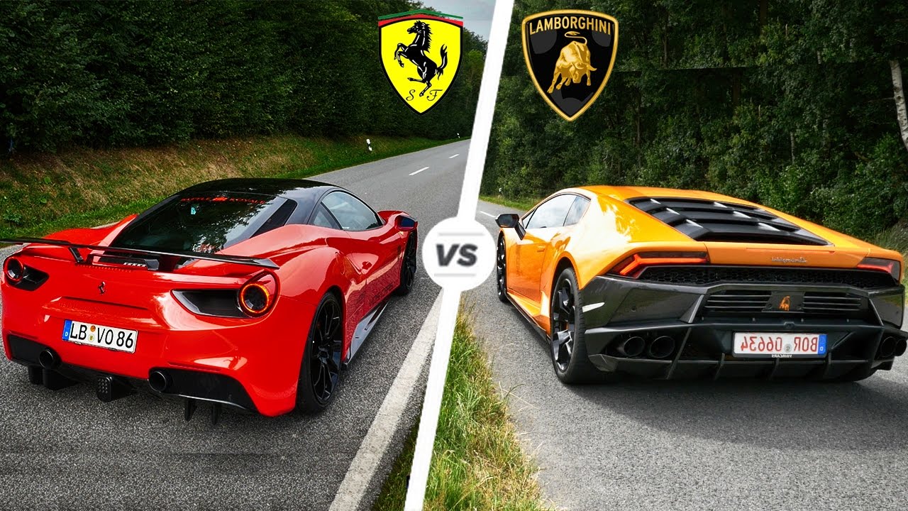 Ferrari 488 Gtb Vs Lamborghini Huracan Sound Exhaust Pov Drive