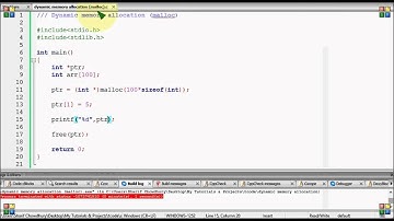 Bangla C programming tutorial 107 Dynamic memory allocation  malloc