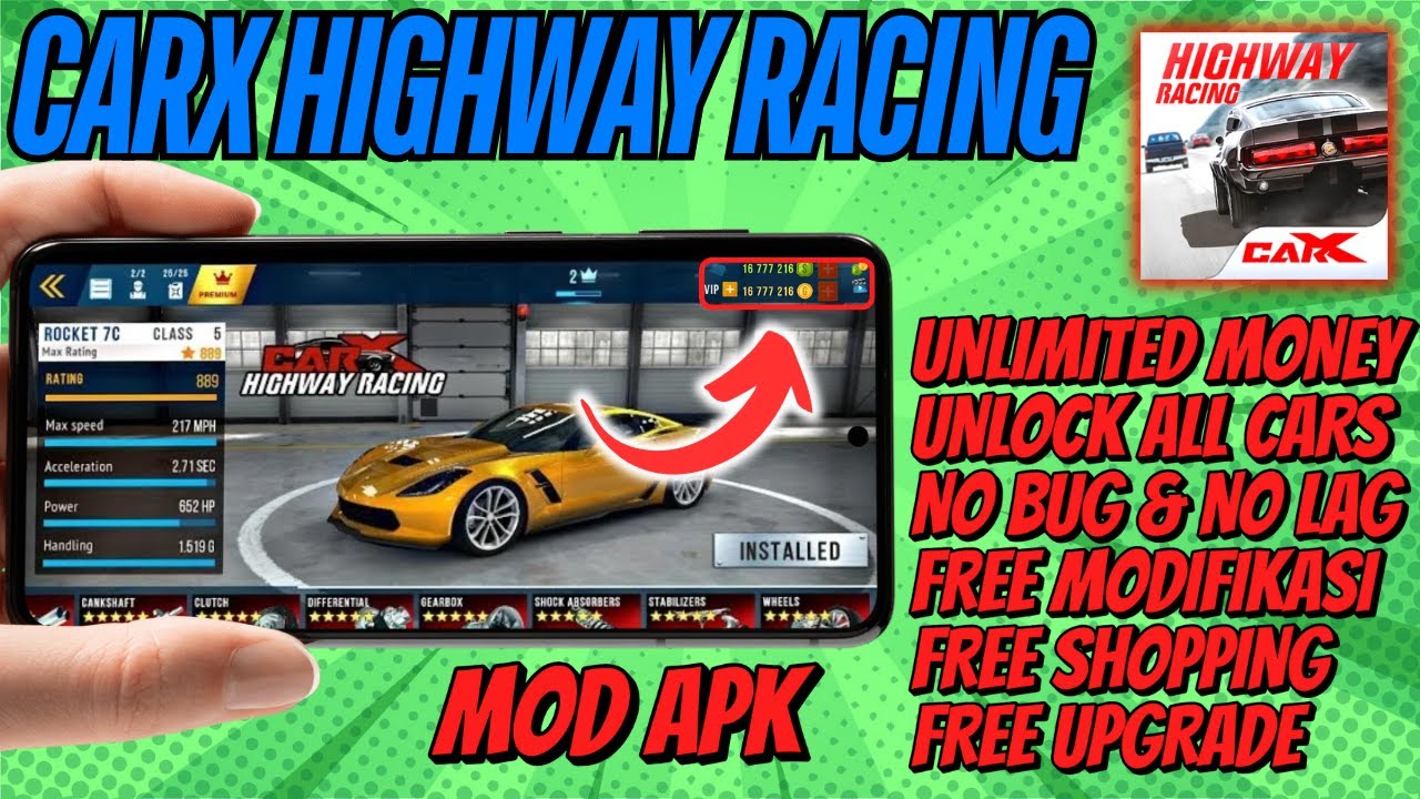 CarX Highway Racing MOD APK Unlimited Money and Unlocked Cars No CarX Highway Racing MOD APK Unlimited Money and Unlocked Cars No